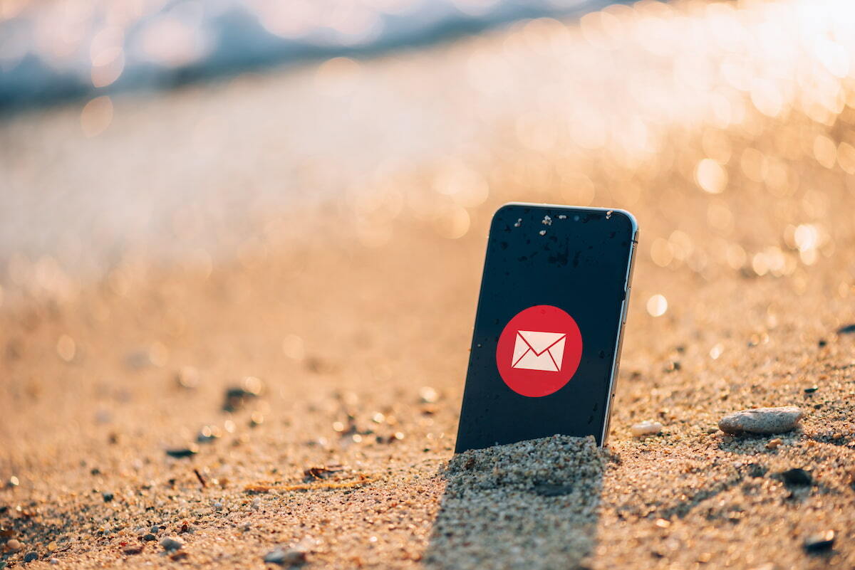 Phone in Sand